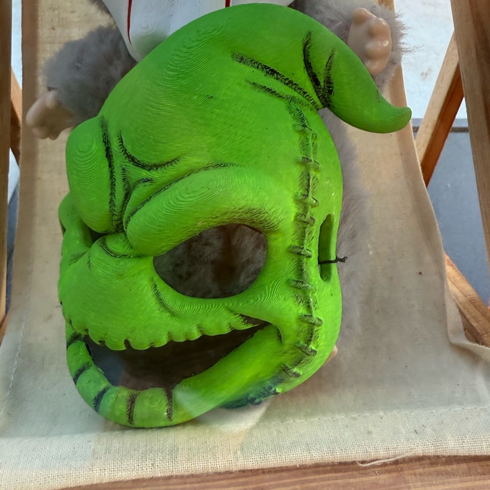 LABUBU Vibrant Green Oogie Boogie Mask for labubus